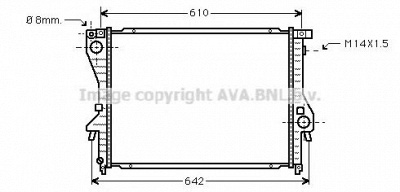 AVA QUALITY COOLING bwa2222 -  Радиатор, охлаждение двигателя